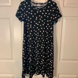 LULAROE Jessie Dress Black White XXS